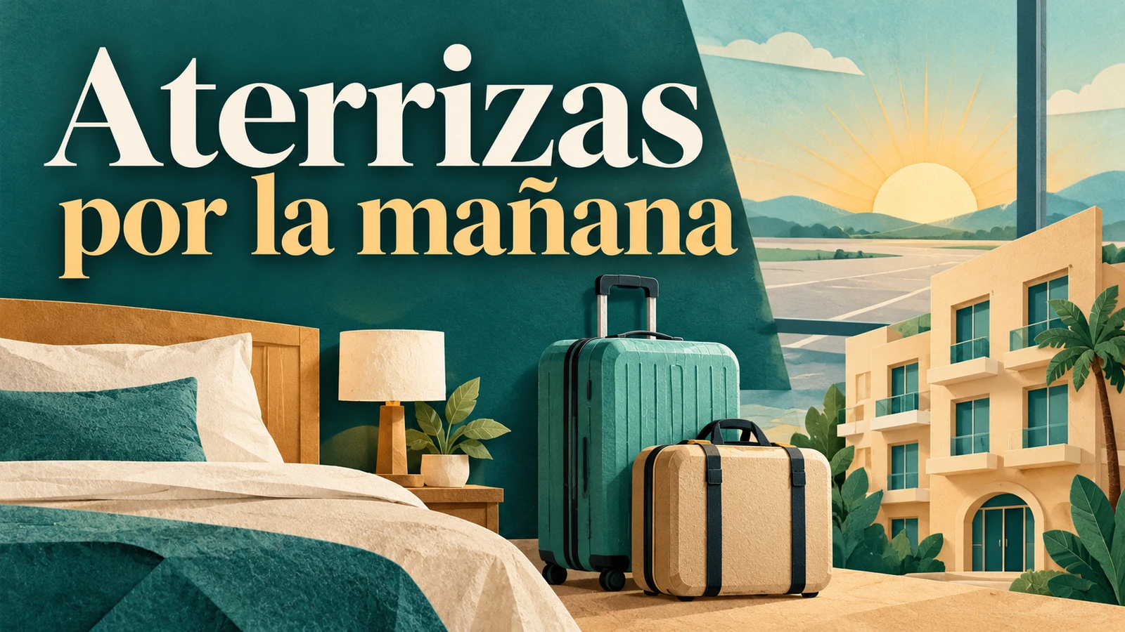 Aterrizas por la mañana: compara descanso, equipaje y costo del alojamiento