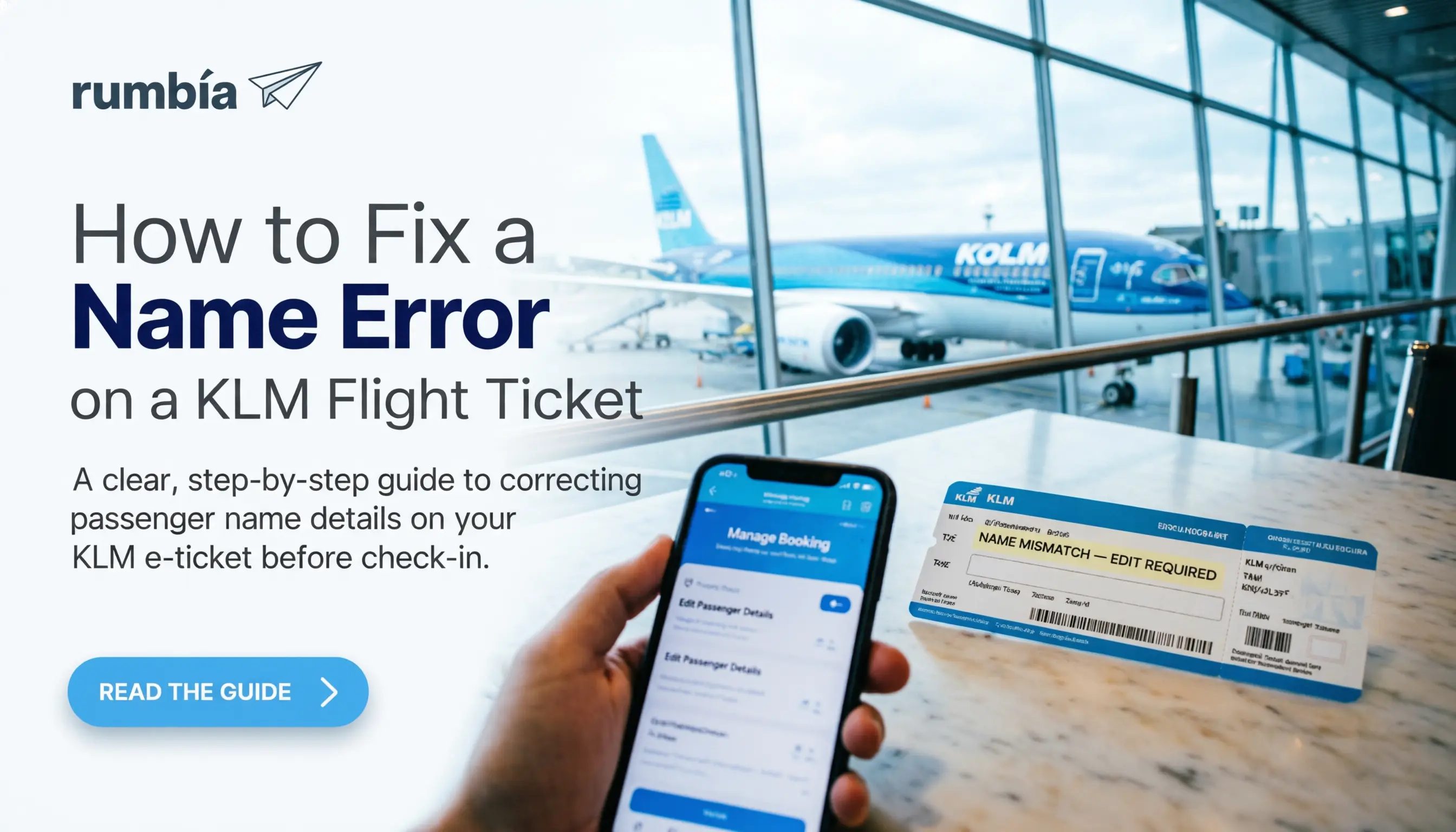 How to Fix a Name Error on a KLM Flight Ticket