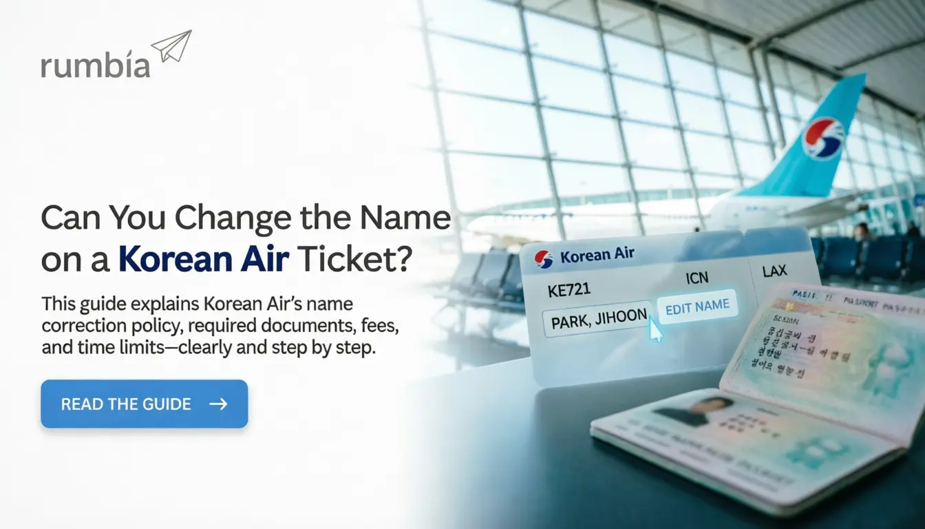 Can You Change the Name on a Korean Air Ticket?
